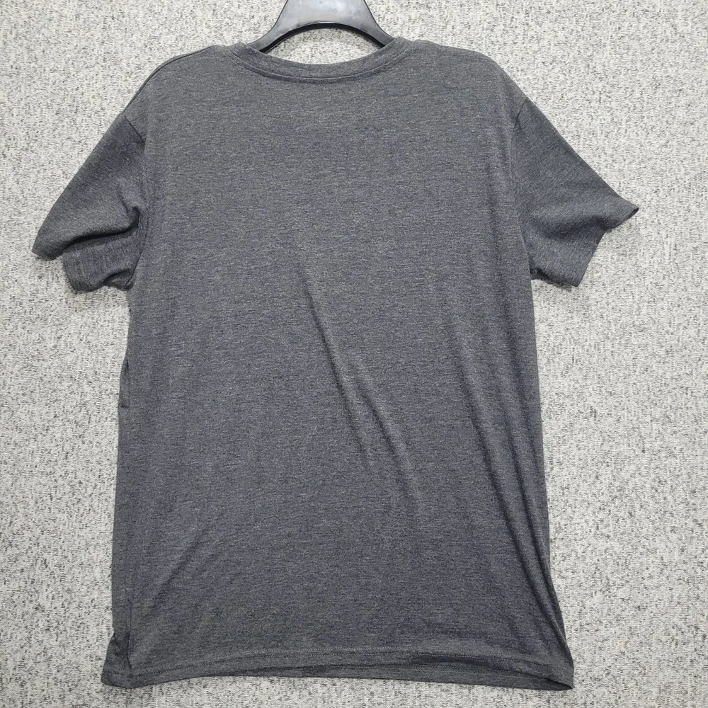 I'd Hike That Mountain Graphic T-Shirt Heather Charcoal Grey Mens Medium